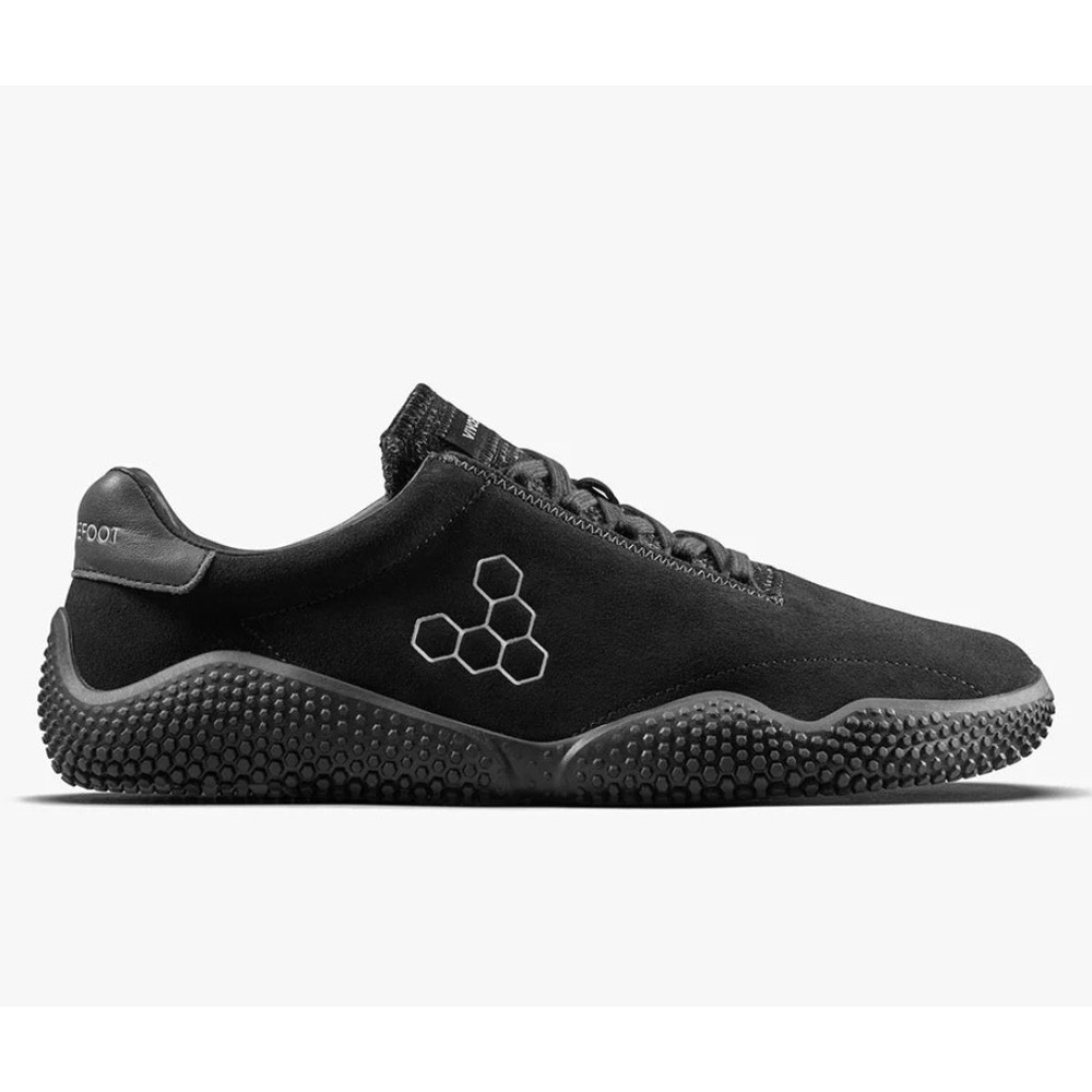 NWOB Vivobarefoot Mens Motus Studio Sneaker EU 44 US 10.5 Leather Suede Obsidian